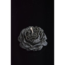 ARBUQ Concept Dekoratif Şakayık Mum 100 ml Kokusuz Siyah Renkli-Soya Wax ve Balmumu