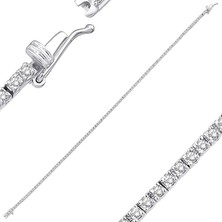 İryum 1.10CT (E-F Vs) Pırlanta Suyolu Bileklik