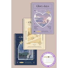 Copyrite Glory Days 3'lü Ders, Sınav, Okul Planlayıcı (14X21 cm 100'ER Sayfa) Defter