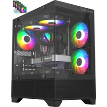 Gameline Armor 5x F-Rgb Fan Tamperli Cam USB 3.0 Gaming Bilgisayar Kasası