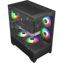 Gameline Armor 5x F-Rgb Fan Tamperli Cam USB 3.0 Gaming Bilgisayar Kasası