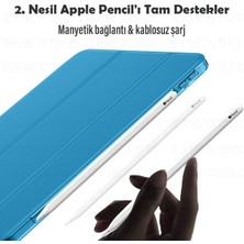 TEKNETSTORE iPad Air 6 11 İnç M2 Çip 2024 Uyumlu Tablet Kılıfı İnce Tasarım Smart Cover Standlı Akıllı Kapak