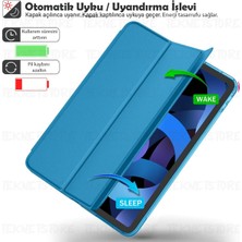 TEKNETSTORE iPad Air 6 11 İnç M2 Çip 2024 Uyumlu Tablet Kılıfı İnce Tasarım Smart Cover Standlı Akıllı Kapak