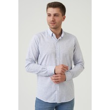 White Stone Gosford Regular Fit G2007 Pamuklu Keten Gömlek Bej