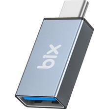 Bix ADP-01 Type-C to USB-A 3.0 Çevirici Dönüştürücü Adaptör