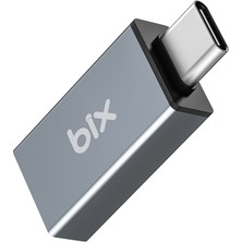 Bix ADP-01 Type-C to USB-A 3.0 Çevirici Dönüştürücü Adaptör