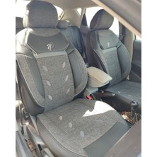 Prestij Oto Giyim Dünyası Mercedes Cls-Klasse X290 2018+ Oto Koltuk Kılıfı * Yaprak Model / Gri-Siyah K