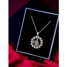 Alâ Silver Jewellery Osmanlı Tuğrası Taşlı Tasarım 925 Ayar Gümüş Kolye