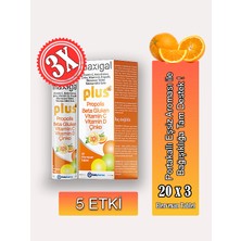 Maxigal Vitamin C, Beta Glukan, Çinko, Vitamin D, Propolis Efervesan Tablet Takviye Edici Gıda 3 Adet