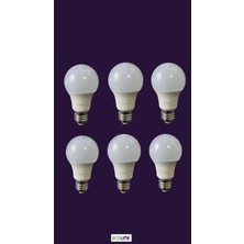 EcoLink Philips 8W LED Ampul E27 Duy 6'lı Paket (2700K-Sarı) Ecolınk By Philips