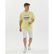 Rey Polo Glendi Oversize Baskılı Tişört