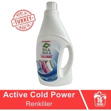 Ega Kimya 2'li Power Jel Beyaz Sıvı Yıkama Deterjanı 1100 ml