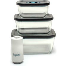 Bigatti Siyah 450 ml Vakumlu Saklama Kabı