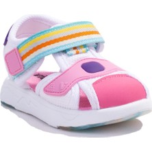 Vicco Flow Iı 332P24Y202CN Beyaz Pembe Ortopedik Günlük Kız Çocuk Spor Sandalet