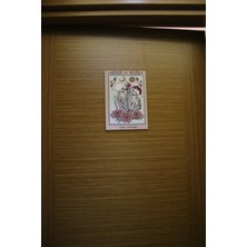 Paganca The Lovers Skull Mini Ahşap Yapışkan Poster 16X23CM