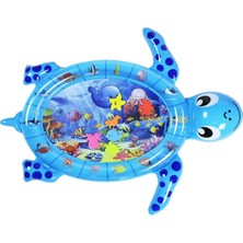 Slons Aksesuar Kaplumbağa (Turtle) Jumbo Bebek Su Oyun Matı Aktivite Matı (Tummy Time) Mavi