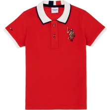 U.S. Polo Assn. Erkek Çocuk Kırmızı Basic Tişört 50279570-VR030