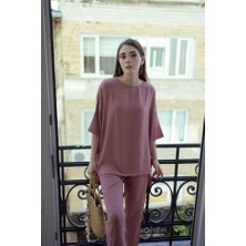 Sobasic Keten Viskon Comfort İkili Takım 40 - Gül Kurusu