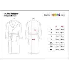 Textile Colors Bornoz Kadıfe Şalyaka Reglan Beyaz L/xl Beden Pamuk