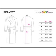 Textile Colors Bornoz Kadıfe Şalyaka Reglan Beyaz L/xl Beden Pamuk