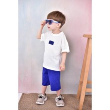 Trendimizbir Erkek Çocuk Fıture Yazılı Kapri Takım