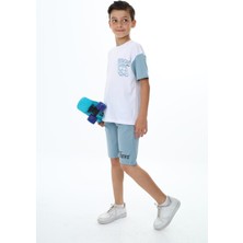 Trendimizbir Erkek Çocuk Msgm Baskılı Şortlu Takım