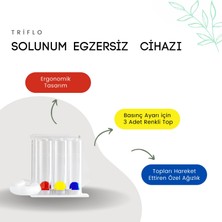 Aps Triflo Solunum Egzersiz Cihazı 3 Top Üfleme Toplu Nefes Egzersizi