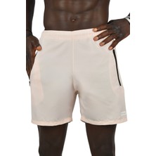 Deepsea Hızlı Kuruyan Micro Polyester File Astarlı Cep Fermuarlı Kısa Deniz Şortu 2403008