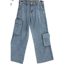 Çikoby Kız Çocuk Kot Pantolon - Çikoby - Mavi - 11 Yaş - CK30875-MAVİ-11 Yaş