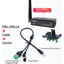 KingKuee Seri Bağlantı Noktası RS485 - Wifi Aygıt Sunucu Modülü Dönüştürücü -EW11A-0 Wifi Üzerinden Modbus Protokolü Veri Aktarımı (Yurt Dışından)