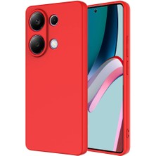 Kzy Xiaomi Redmi Note 13 4g Kapak Kamera Korumalı Içi Kadife Lansman Silikon Kılıf - Kırmızı