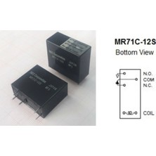 Nec MR71C-12S 5pin'li Röle Tek Enversör Kontak 12VDC 10A