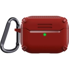 Megafox Teknoloji Pro Uyumlu Kılıf Karbonfiber Doku Askı Aparatlı Sert Silikon Airbag 26 Kılıf Kırmızı