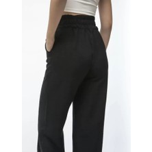 Mary Store Yüksek Bel Keten Pantalon - Siyah