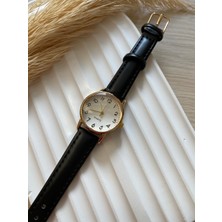 Quartz Bs Stıll Minimal Vintage Kadın Kol Saati Retro Quartz Deri Kordon 1 Adet