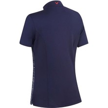 Callaway Ss Zip Mock Printed Tshirt - Kadın Tshirt