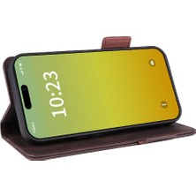 Manyi Market Kart Tutucu Kickstand ile iphone 15 Deri Folio Flip Case Için Kılıf (Yurt Dışından)