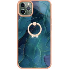 Manyi Market IPhone 12 Için Kılıf Pro Max Tampon Mermer Darbeye Tpu Silikon 360 &deg; Halka (Yurt Dışından)