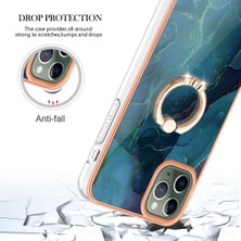 Manyi Market IPhone 12 Için Kılıf Pro Max Tampon Mermer Darbeye Tpu Silikon 360 &deg; Halka (Yurt Dışından)