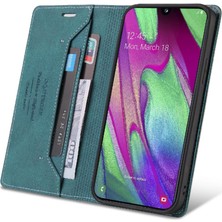 Mays Shop Samsung Galaxy A40 Kickstand Iki Kart Yuvaları Premium Deri Kılıf (Yurt Dışından)