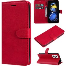 Mays Shop Xiaomi Redmi Için Flip Case NOTE11 Pro Artı 5g Klasik Düz Renk Yüksek (Yurt Dışından)