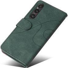 Mays Shop Sony Xperia 1V Pu Deri Flip Folio Kılıf Kickstand Koruyucu (Yurt Dışından)