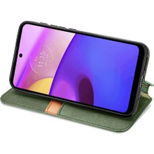 Mays Shop Motorola Moto E40 Deri Kılıf Moda Tasarımı Zarif Iş Için Kılıf (Yurt Dışından)