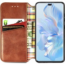 Mays Shop Huawei Onur 80 Pro Cüzdan Fonksiyonu Için Kılıf Deri Kılıf Moda Tasarımı (Yurt Dışından)