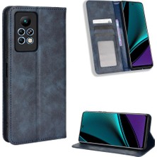 Mays Shop Infinix Not 11 Pro Pu Deri Manyetik Kapatma Cüzdan Için Kılıf (Yurt Dışından)