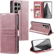 Mays Shop Samsung Galaxy S24 Için Flip Case Ultra Kickstand 6 Kart Yuvaları Cüzdan Pu (Yurt Dışından)