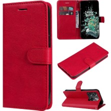 Mays Shop Oneplus Ace Pro 5g Için Flip Case Yüksek Kalite Deri Klasik Düz Renk (Yurt Dışından)