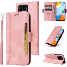 Mays Shop Xiaomi Redmi 10C Kart Yuvaları Için Kılıf Cüzdan Kapak Çevirin Tpu Deri Manyetik (Yurt Dışından)