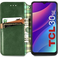 Mays Shop Tcl 30SE Zarif Iş Çevirme Kapağı Cüzdan Fonksiyonu Için Kılıf Moda (Yurt Dışından)