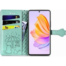 Mays Shop Huawei Onur Için Kılıf 80SE Karikatür Hayvanlar Kısa Kayış Darbeye Deri (Yurt Dışından)